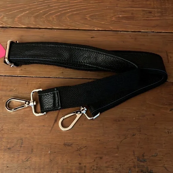 Keeks & Brie Navy Blue with Bright Pink Ribbon Handbag Satchel - Picture 7 of 11